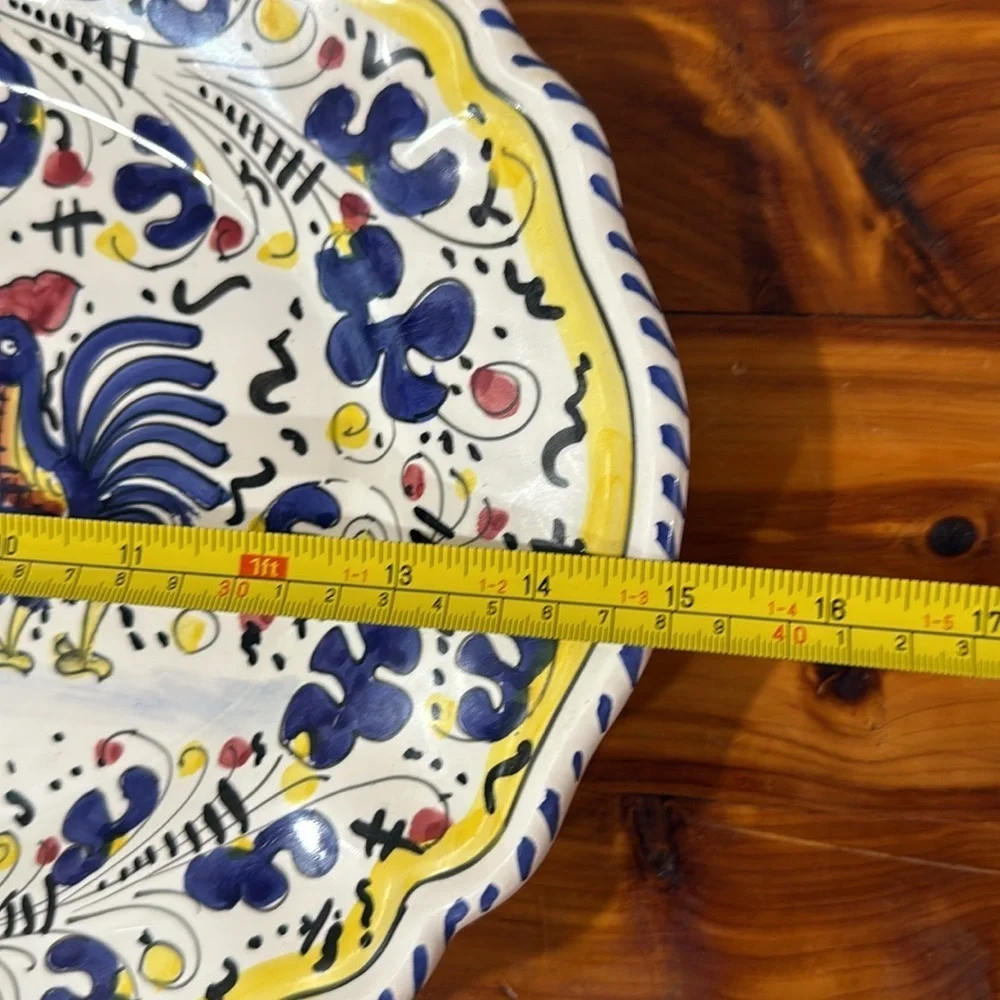 Deruta Galletto Blue Yellow 15